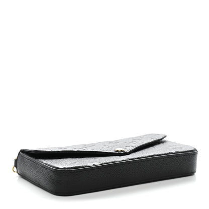 Louis Vuitton Empreinte Pochette Felicie Chain Wallet Black 5 of 11