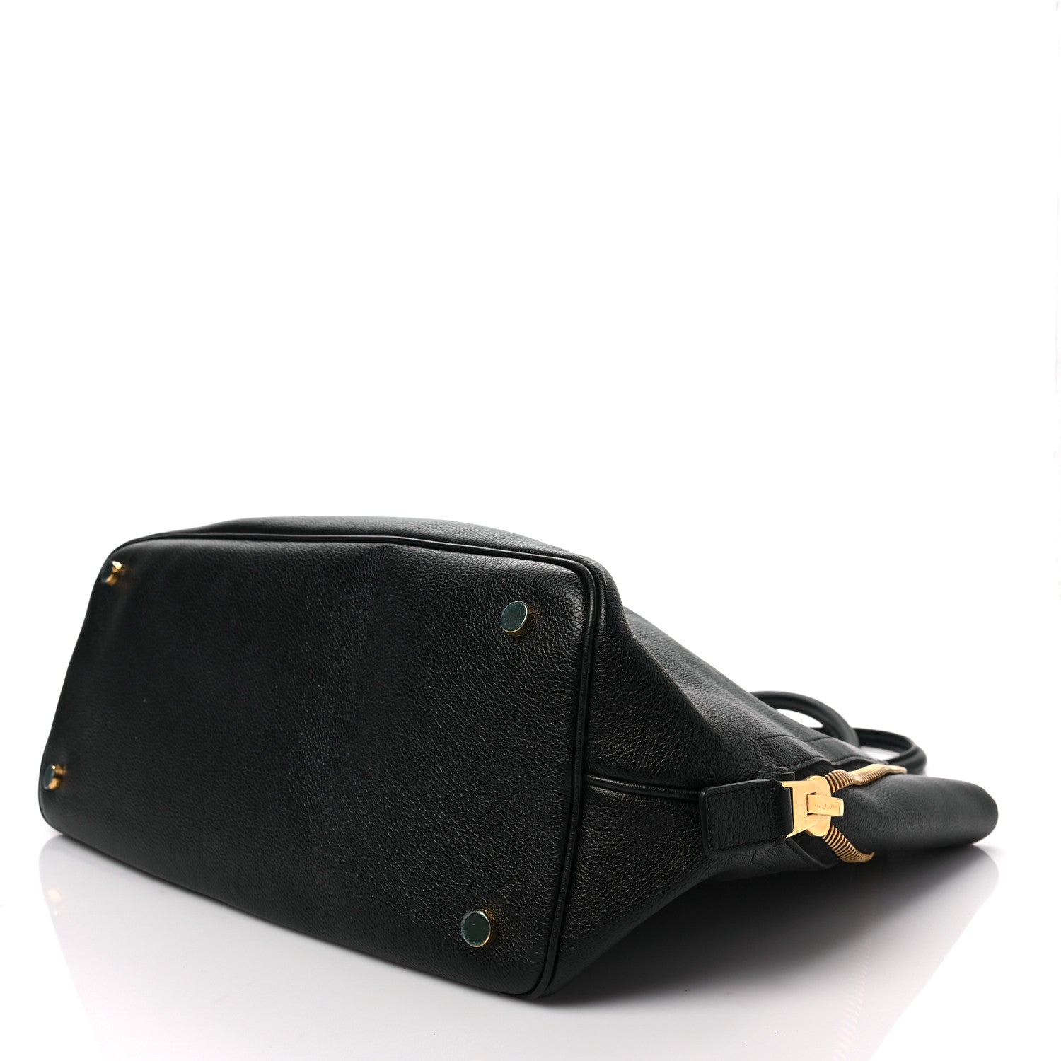 Tom Ford Pebbled Calfskin Large Jennifer Zip Tote Black 6 of 6