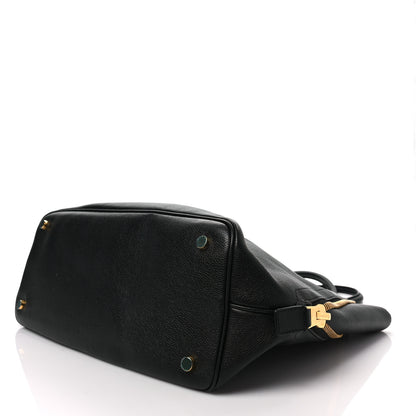 Tom Ford Pebbled Calfskin Large Jennifer Zip Tote Black 6 of 6