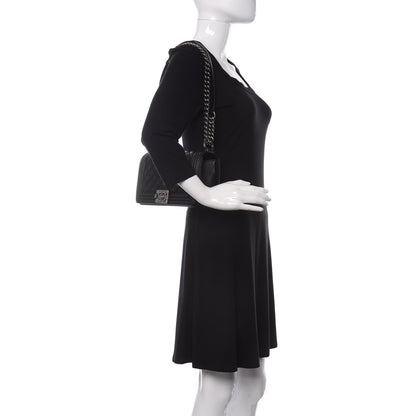 Chanel Calfskin Quilted Medium Boy Flap Black 2 of 11