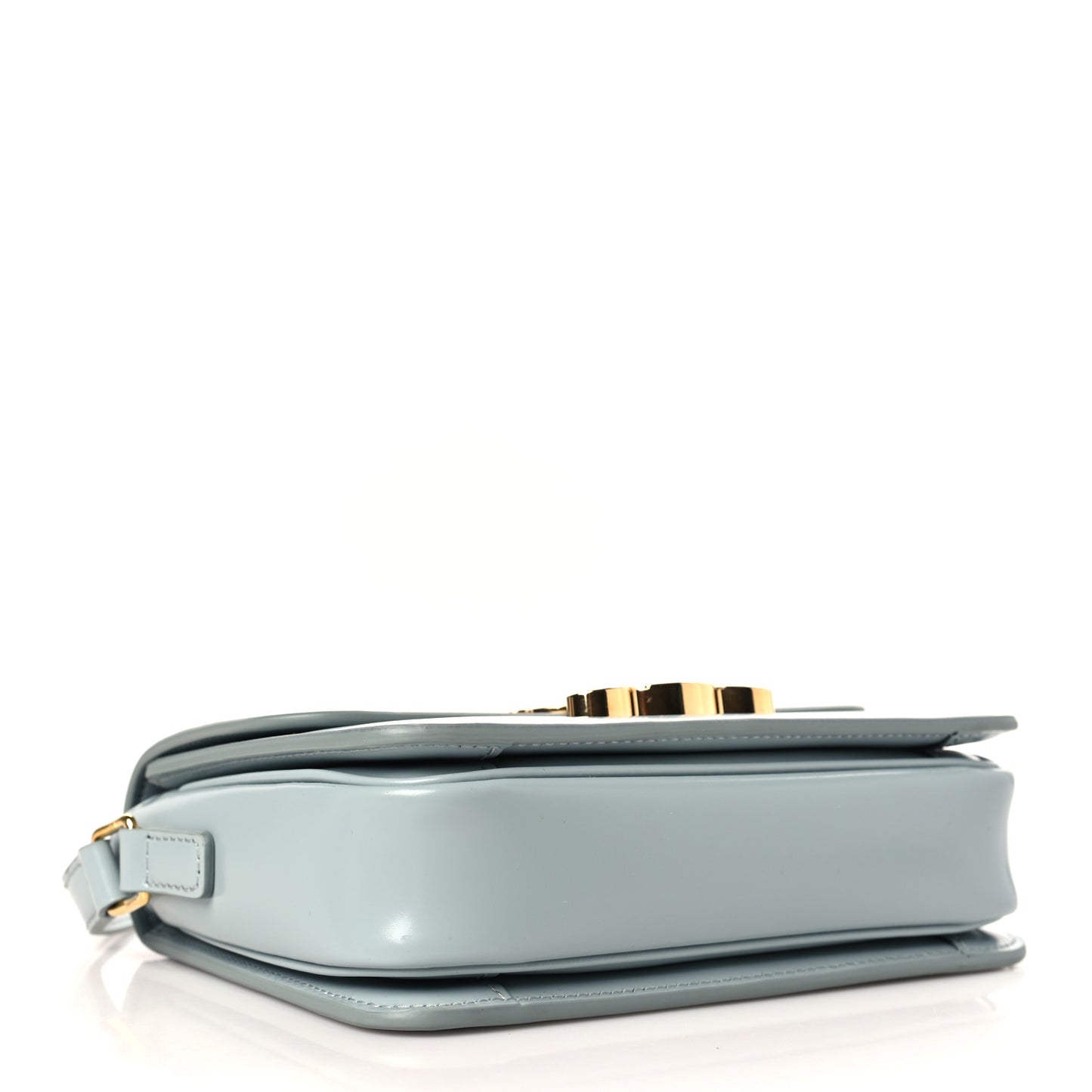 Shiny Calfskin Teen Triomphe Blue Gray