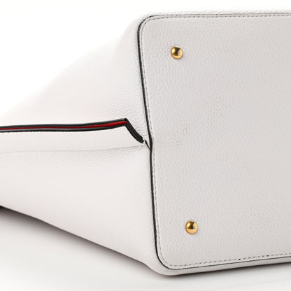 Valentino Garavani Grainy Calfskin VLogo Escape Hobo Bag White 9 of 12