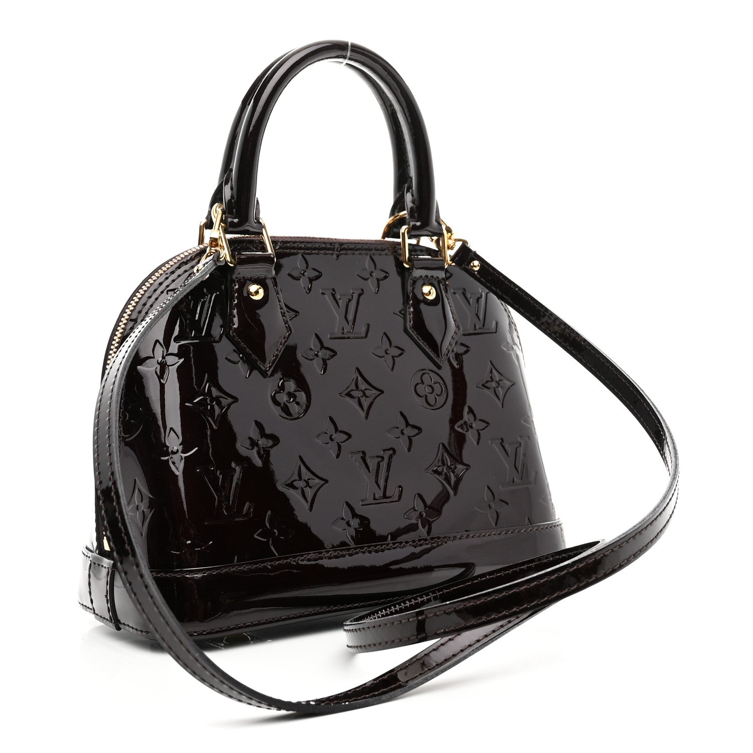 Louis Vuitton Vernis Alma BB Amarante 3 of 10