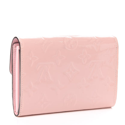 Louis Vuitton Vernis Sarah Compact Wallet Rose Ballerine 3 of 9