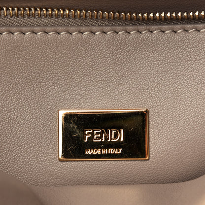 Fendi Vitello Tahiti Burro Medium Peekaboo Iconic Essentially Satchel Black Corda 7 of 11
