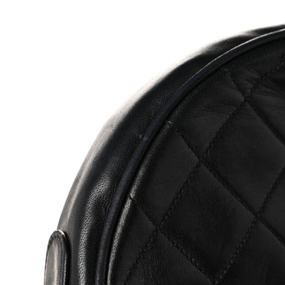 Chanel Lambskin Quilted Round Tassel Crossbody Bag Black 11 of 11
