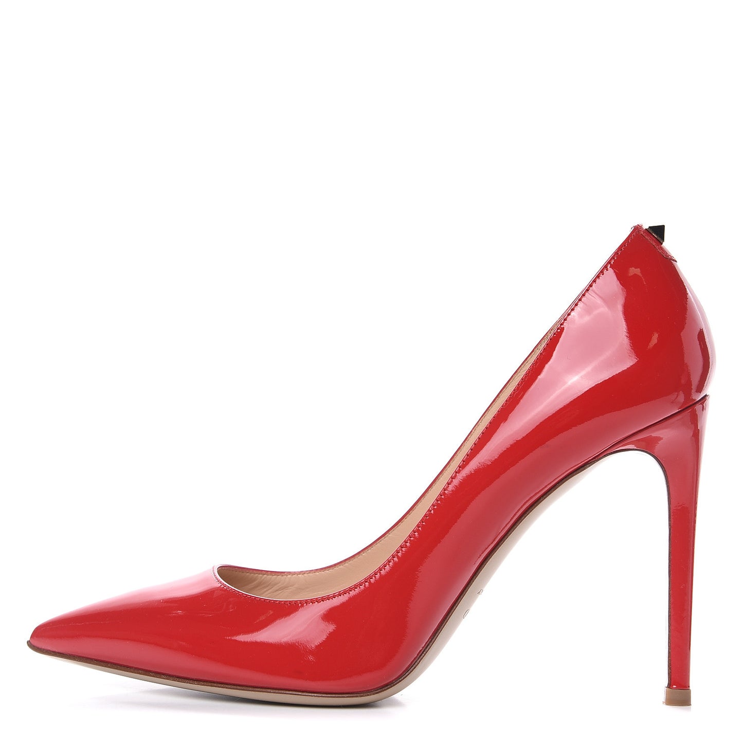 Patent Rockstud New Plain 100mm Pumps 38 Rosso Valentino