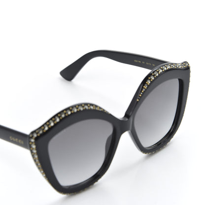 Gucci Crystal Cat Eye GG0118S Sunglasses Black 6 of 8