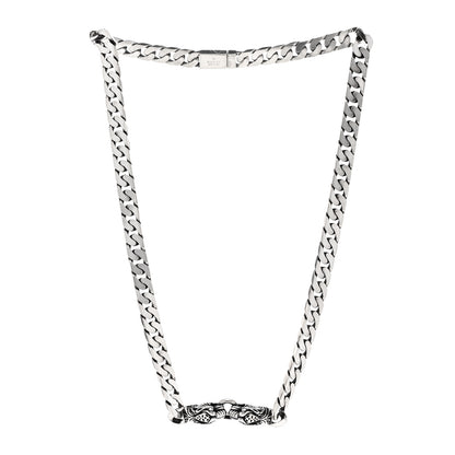 Gucci Sterling Silver Tigers  Head Choker Chain Necklace 3 of 6