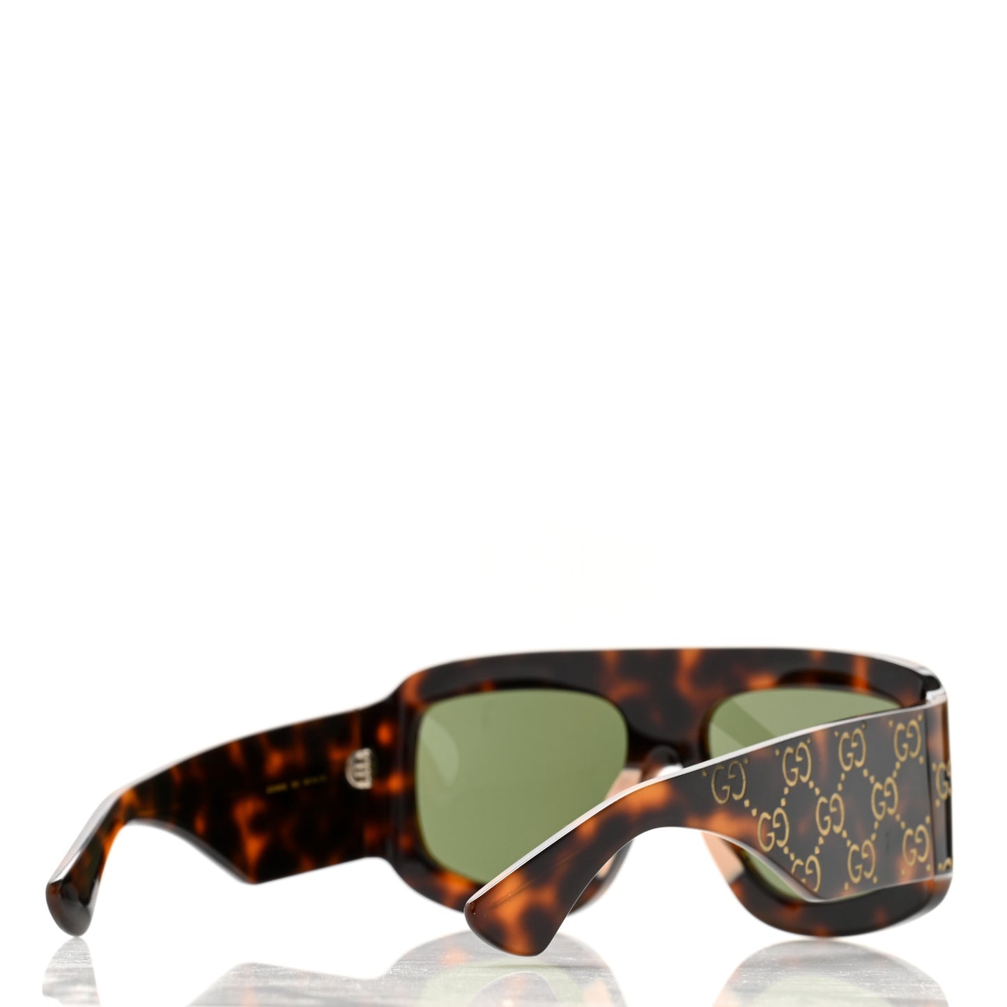 Acetate Monogram Shield Sunglasses GG0983S Havana