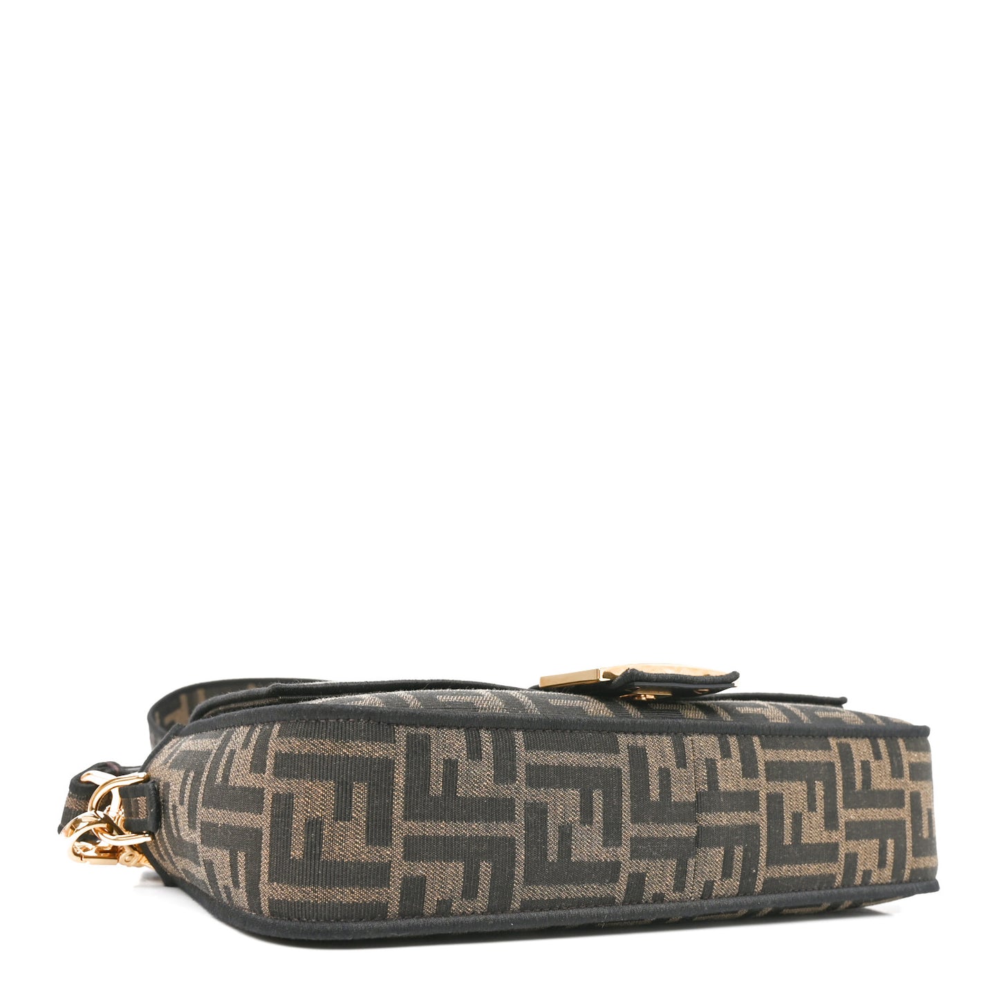Fabric Jacquard FF 1974 Medium Baguette Tobacco Moro Black