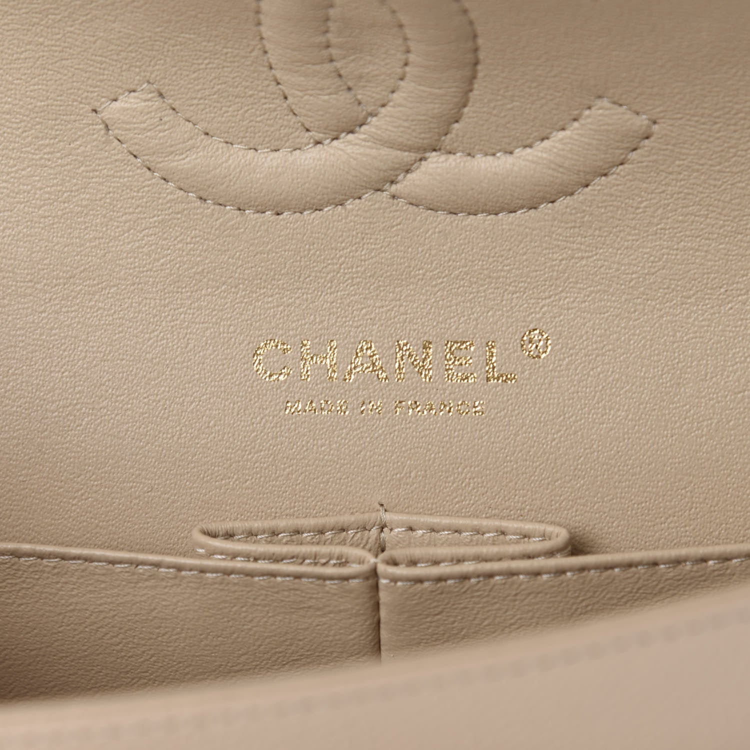 Chanel Caviar Quilted Medium Double Flap Beige Clair 8 of 11