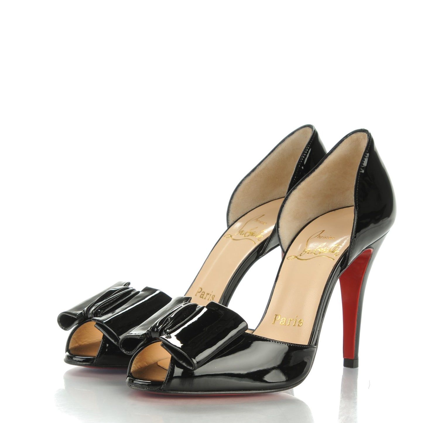 Patent Joli Noeud Dorcet Heels 35.5 Black