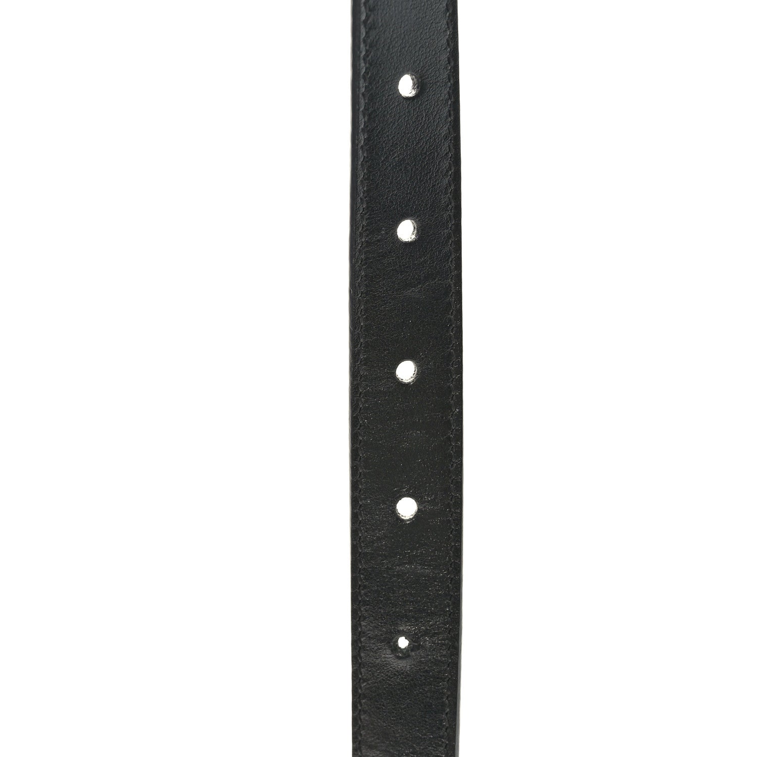 Gucci Plutone Calfskin Palladium Double G 20mm Belt 100 40 Black 5 of 6
