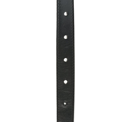 Gucci Plutone Calfskin Palladium Double G 20mm Belt 100 40 Black 5 of 6