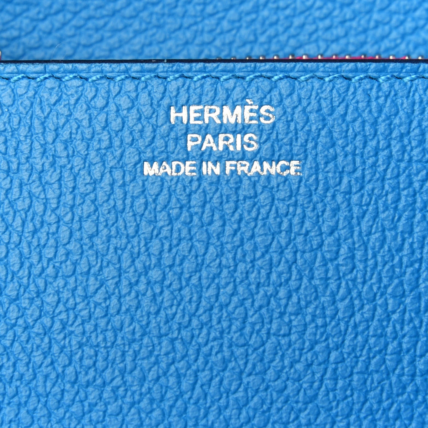 Hermes Evercolor Verso Roulis Slim Wallet Bleu Frida Rose Mexico 9 of 15