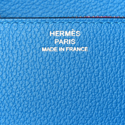 Hermes Evercolor Verso Roulis Slim Wallet Bleu Frida Rose Mexico 9 of 15