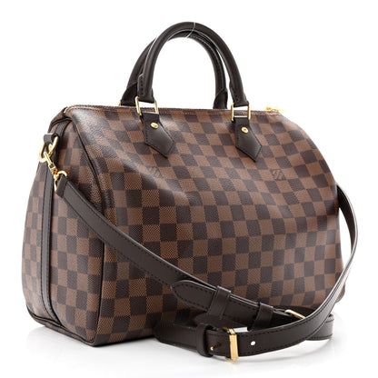 Louis Vuitton Damier Ebene Speedy Bandouliere 30 3 of 10