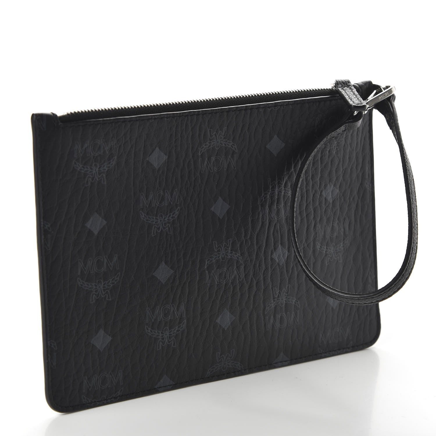 MCM Visetos Yris Shopper Pouch Black 3 of 9
