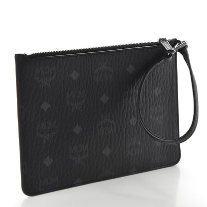 MCM Visetos Yris Shopper Pouch Black 3 of 9