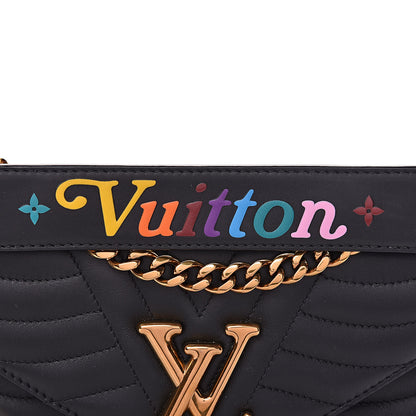Louis Vuitton Calfskin New Wave Chain MM Black 10 of 13