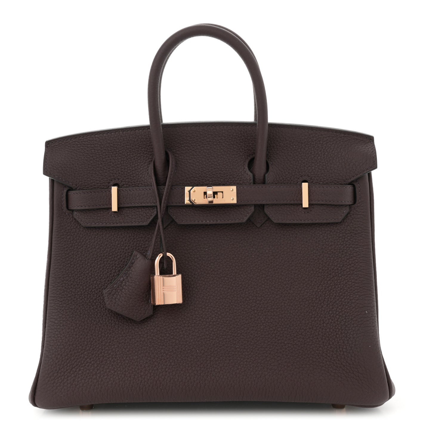 Togo Horseshoe Birkin 25 Rouge Sellier Rose Mexico