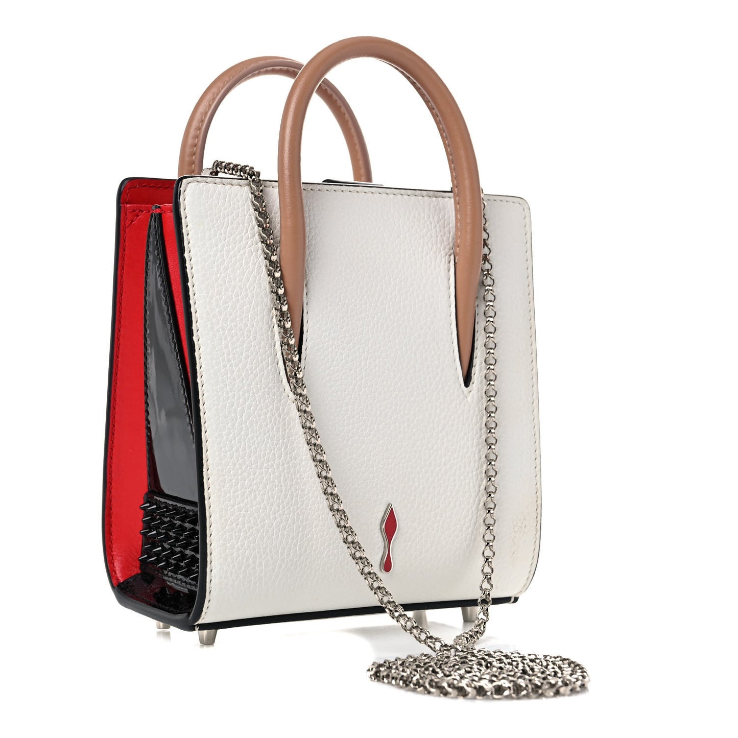 Calfskin Beaded Nano Paloma Flesh