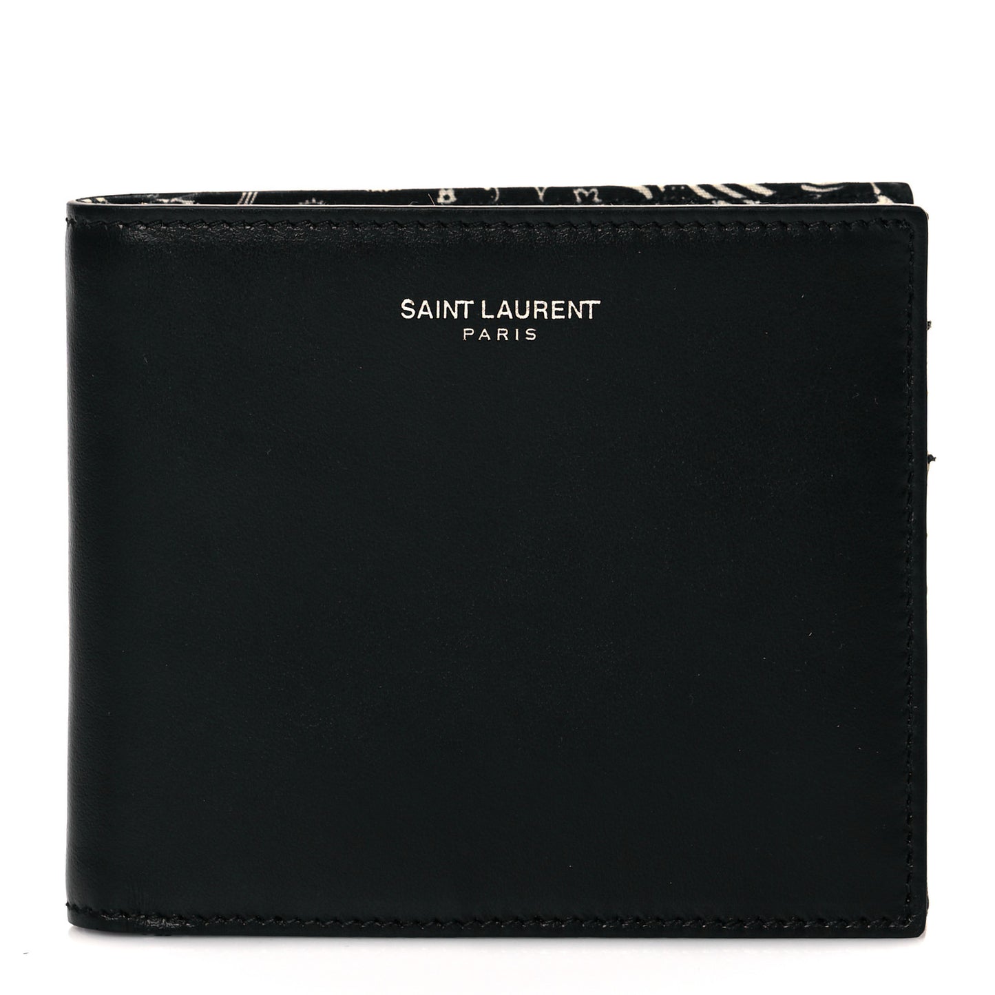 Calfskin East West Wallet Black