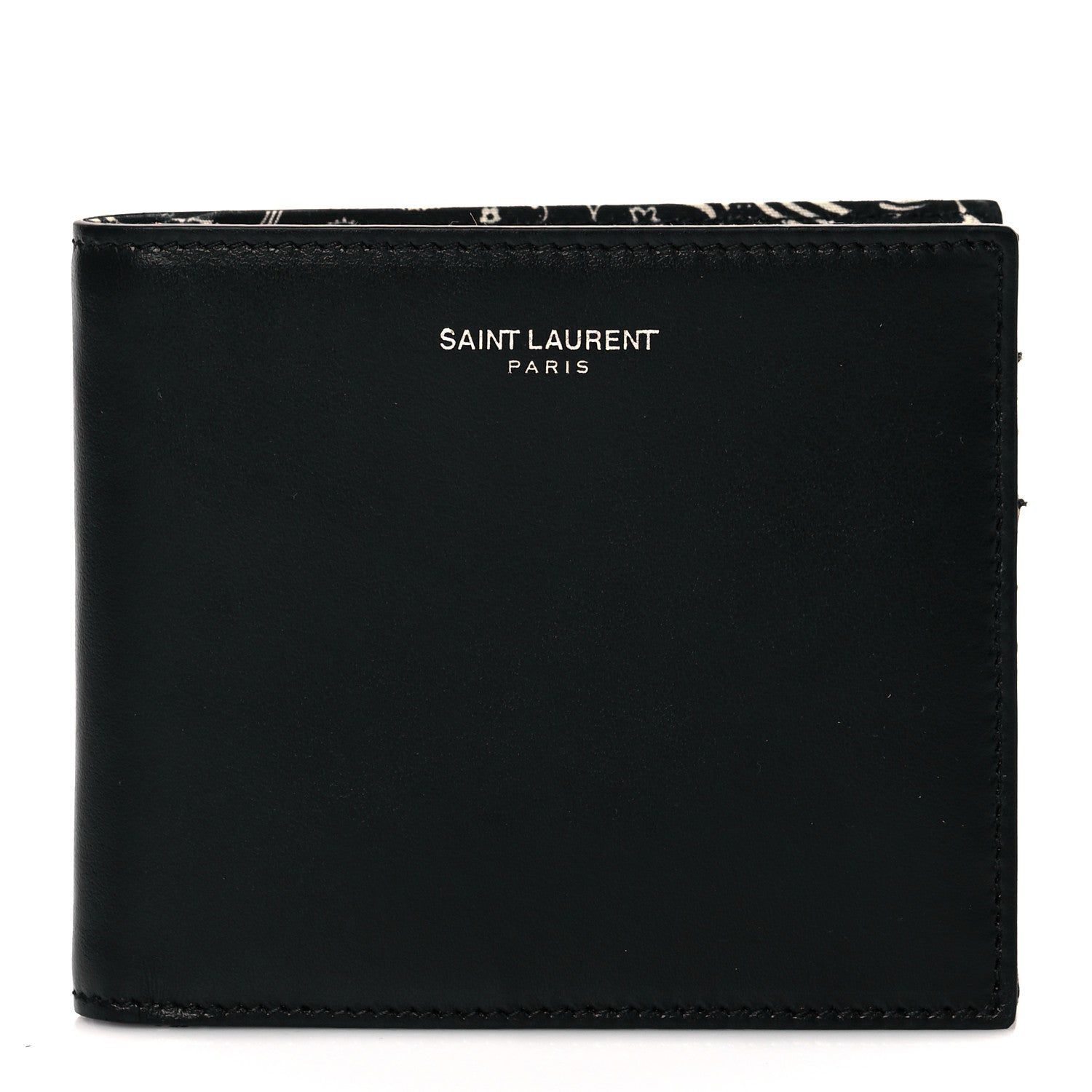 Saint Laurent Calfskin East West Wallet Black 1 of 10