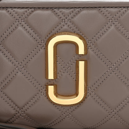 Marc Jacobs Calfskin Quilted The Softshot 21 Bag Loam Soil 10 of 12