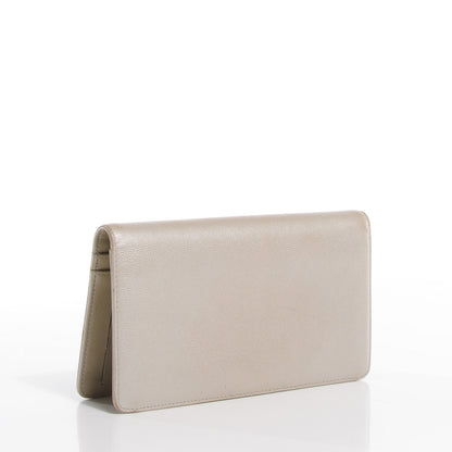 Chanel Caviar Sevruga Yen Wallet Pearl 3 of 7