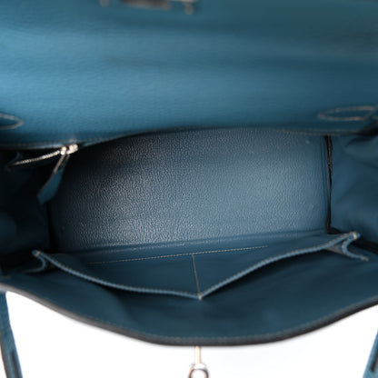 Hermes Togo Kelly Retourne 28 Blue Jean 5 of 11