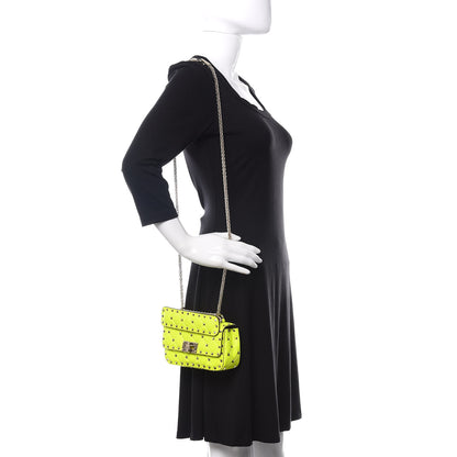 Valentino Garavani Calfskin Mini Rockstud Spike Shoulder Bag Lime 2 of 8