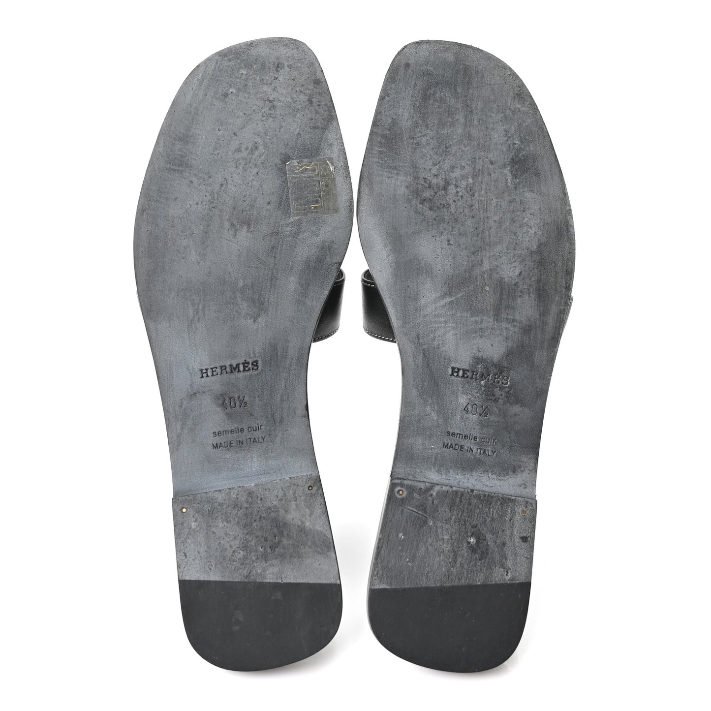 Box Calfskin Oran Sandals 40.5 Black
