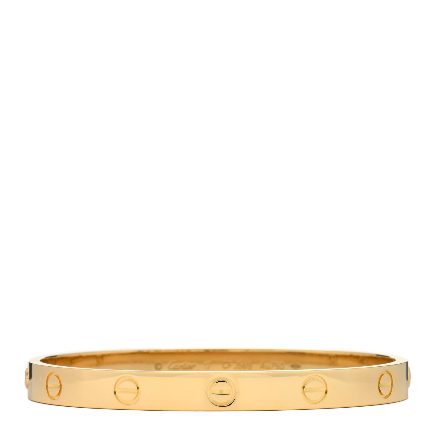 18K Yellow Gold LOVE Bracelet 17