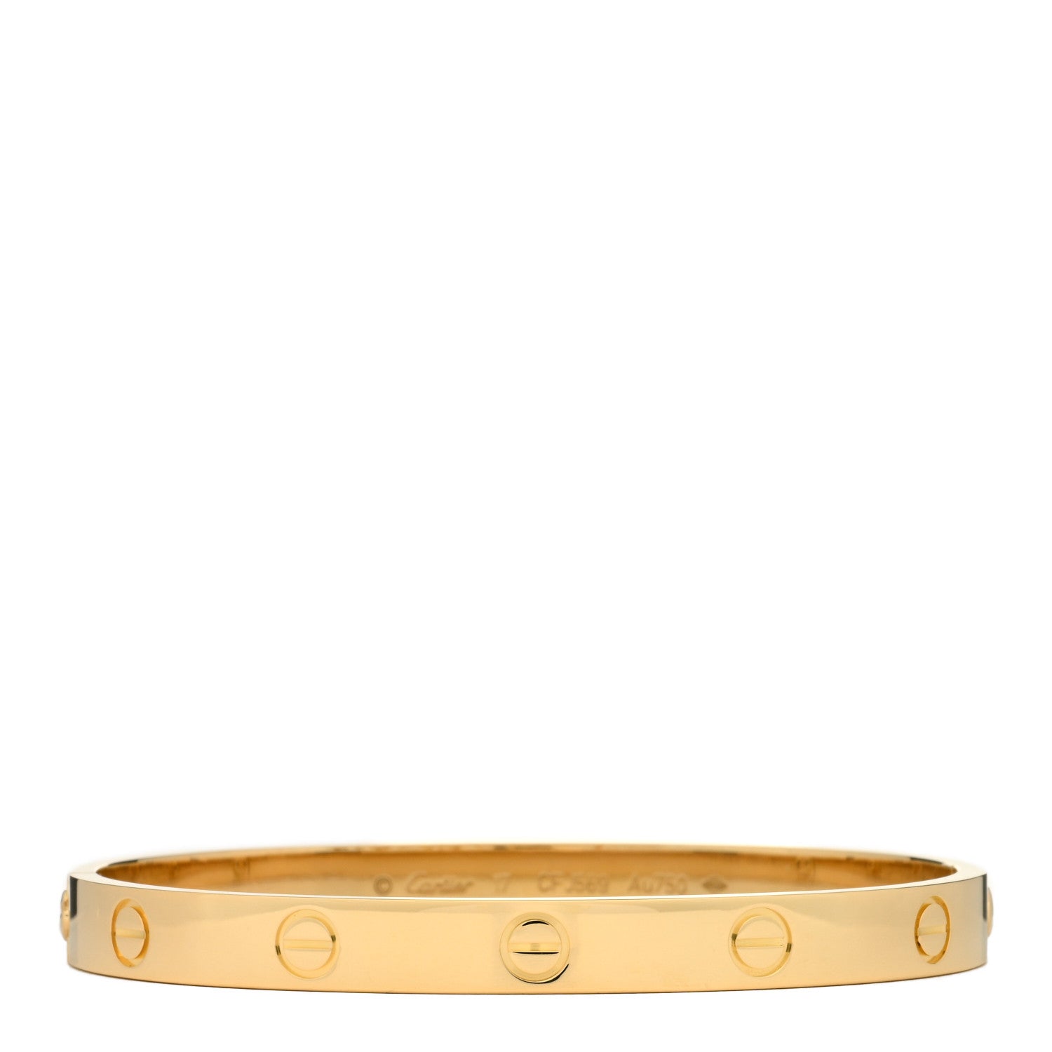 Cartier 18K Yellow Gold LOVE Bracelet 17 1 of 3