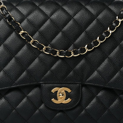 Chanel Caviar Quilted Maxi Single Flap Black 8 of 10
