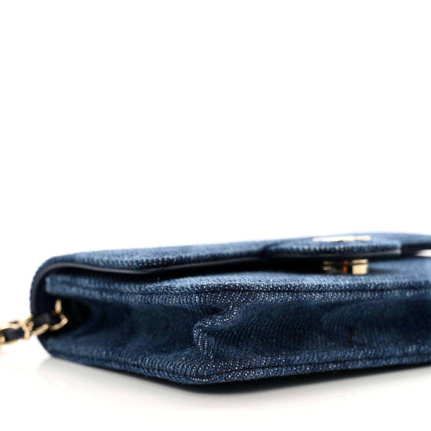 Denim Printed Belt Bag Dark Blue