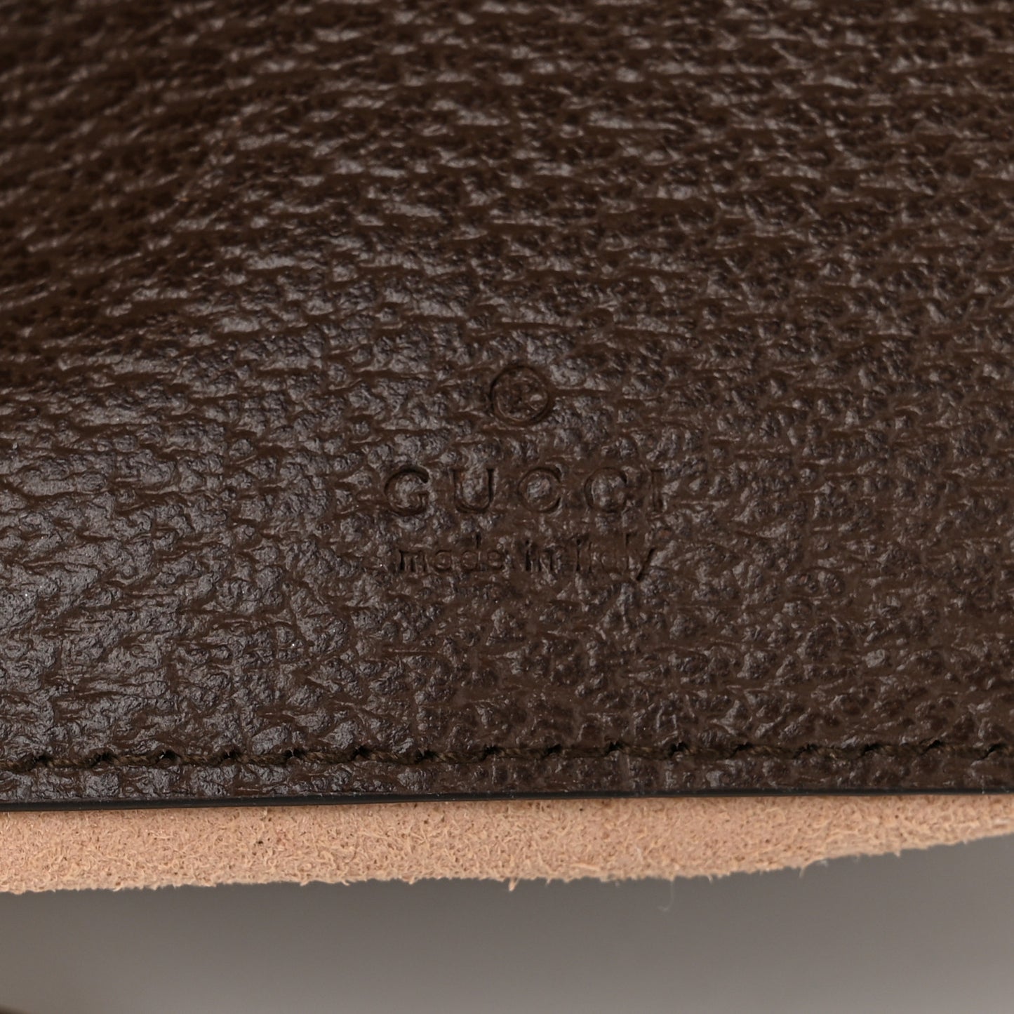 GG Supreme Monogram Textured Dollar Calfskin Web Mini Ophidia Flap Shoulder Bag Beige Ebony New Acero