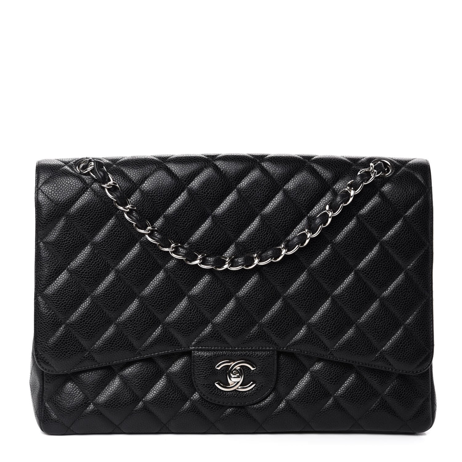 Chanel Caviar Quilted Maxi Single Flap Black 1 of 12