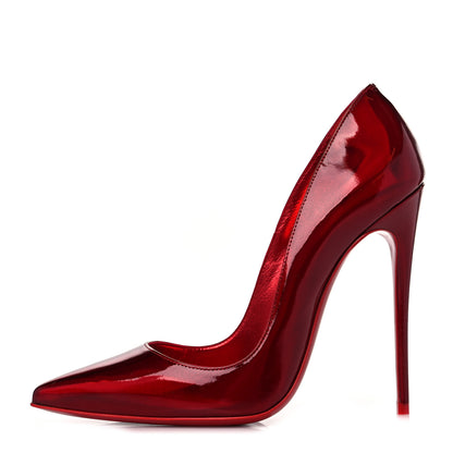 Christian Louboutin Metallic Patent Psychic So Kate 120 Pumps 37 Loubi 1 of 8