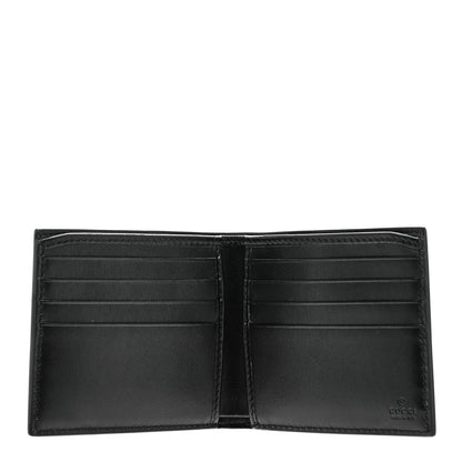 Gucci Plutone Calfskin Logo Bi-Fold Wallet Black 5 of 7