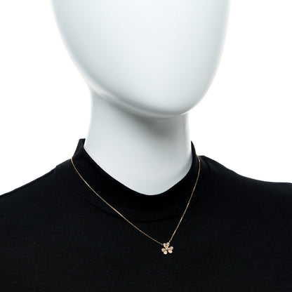 Van Cleef & Arpels 18K Yellow Gold Diamond Mini Frivole Pendant Pave Necklace 2 of 5