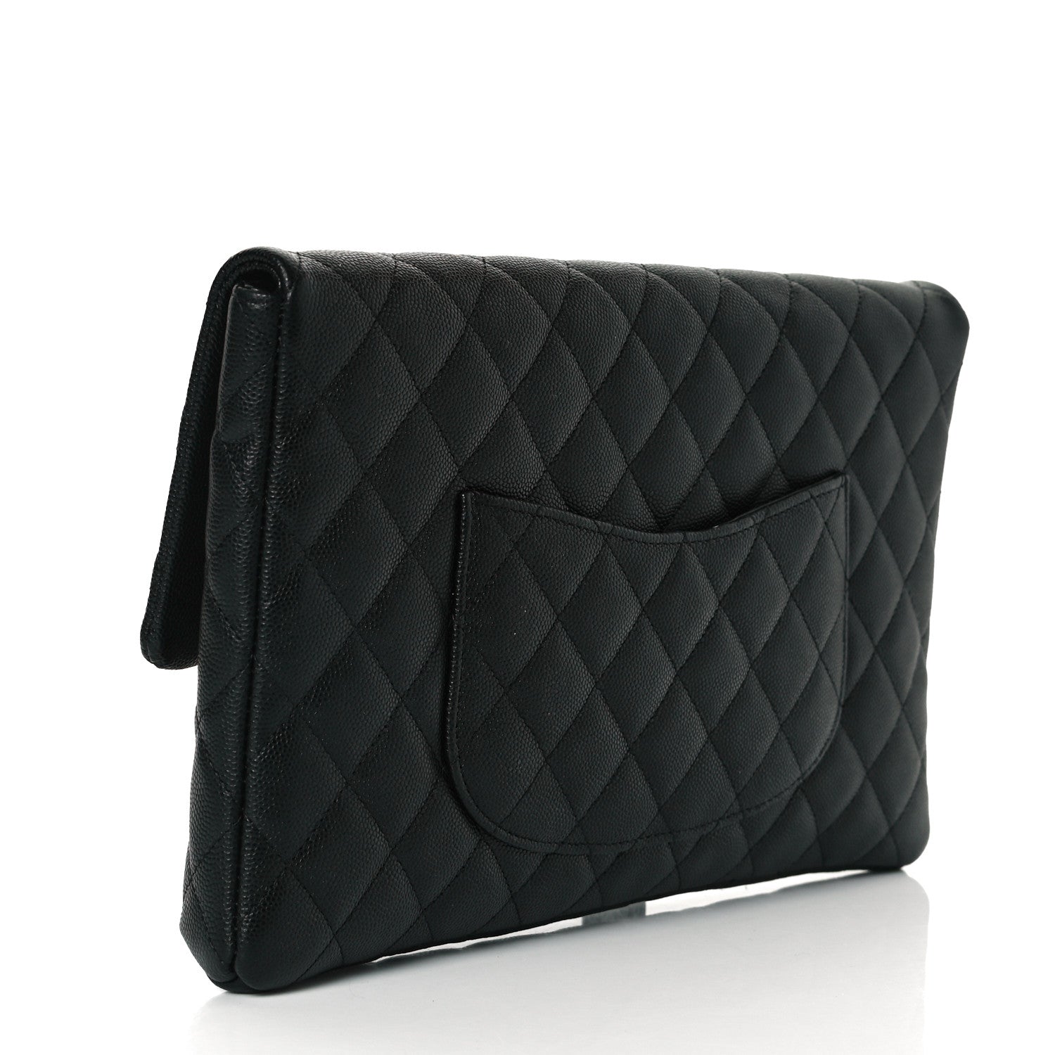 Chanel Caviar Quilted Flap Clutch Black 2 of 7
