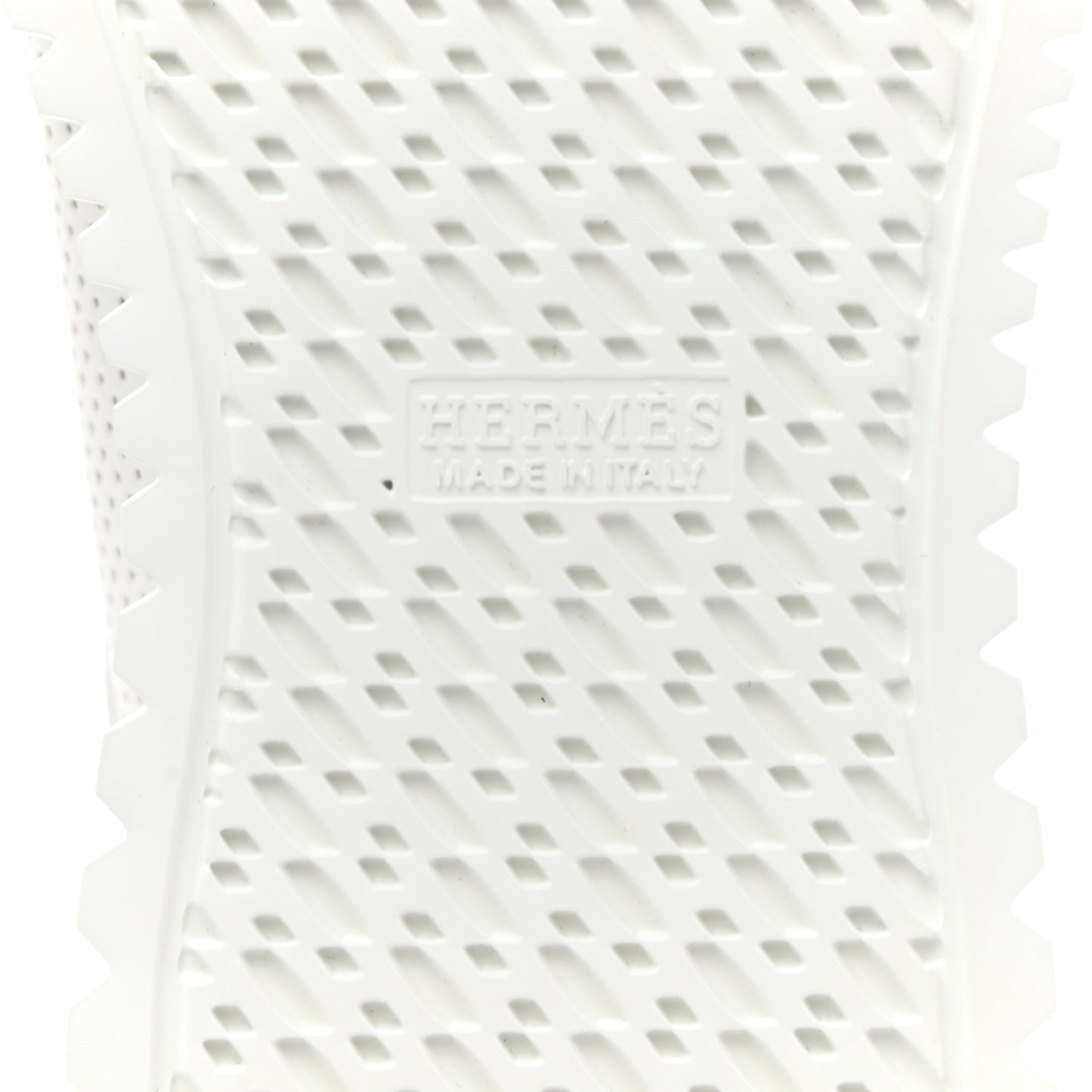 Perforated Calfskin Cross Sneakers 35.5 White