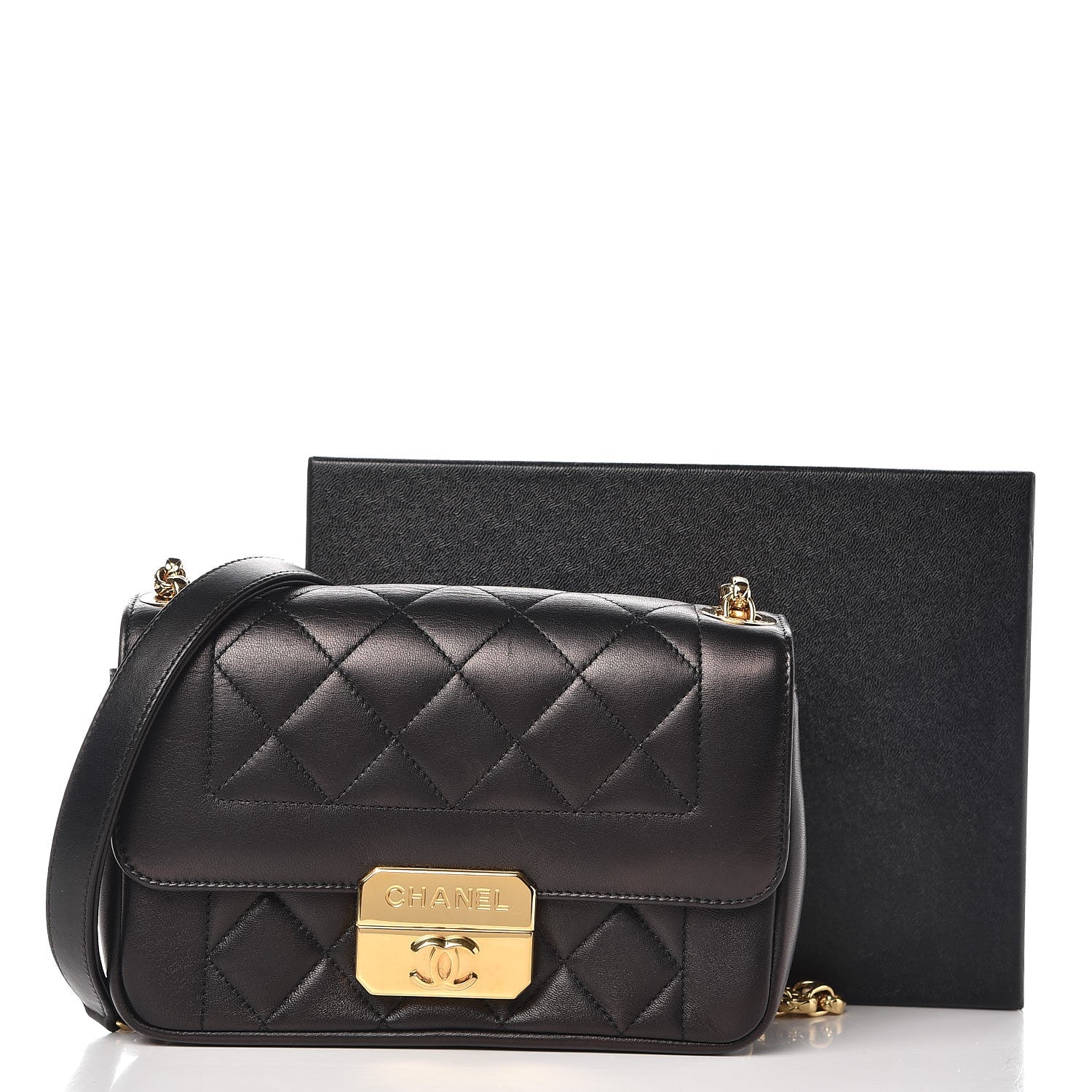 Chanel Lambskin Mini Chic With Me Flap Black 8 of 8