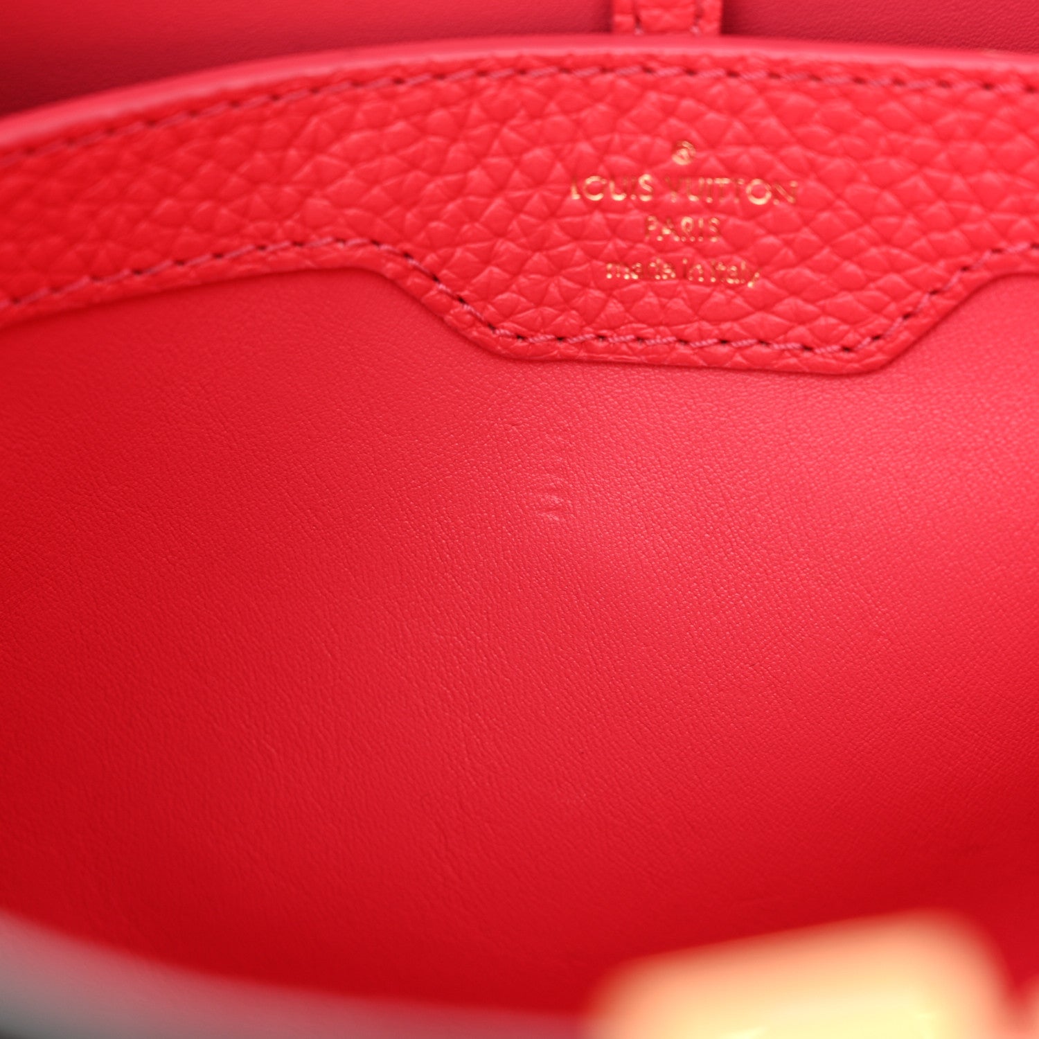 Louis Vuitton Taurillon Capucines PM Black Rose Berlingot 10 of 14