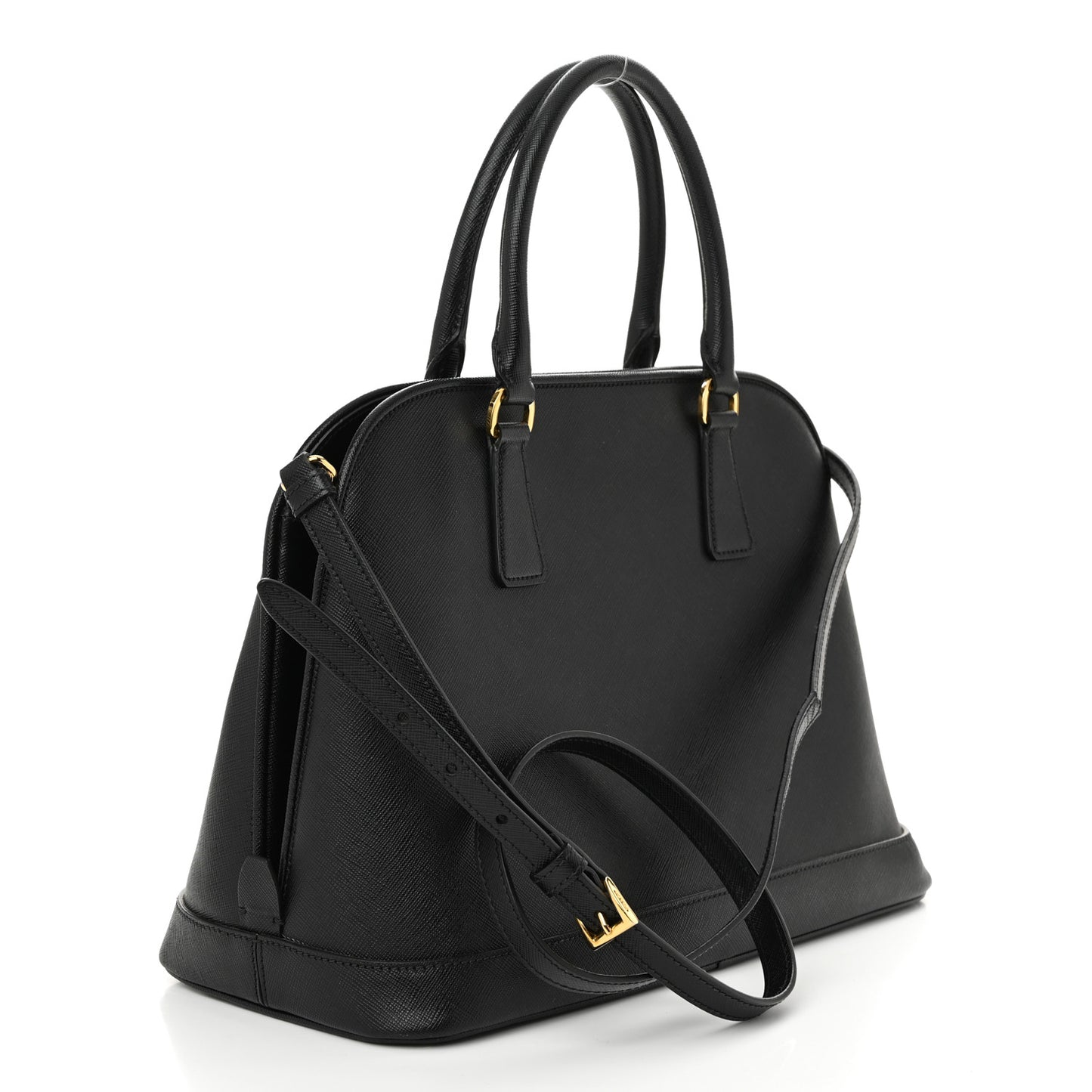 Saffiano Lux Medium Promenade Tote Black