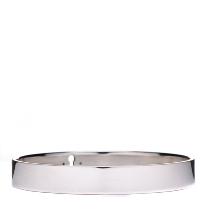 Tiffany Sterling Silver Diamond Narrow Locks Bangle Bracelet 3 of 4