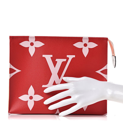 Louis Vuitton Monogram Giant Toiletry Pouch 26 Rouge 2 of 10